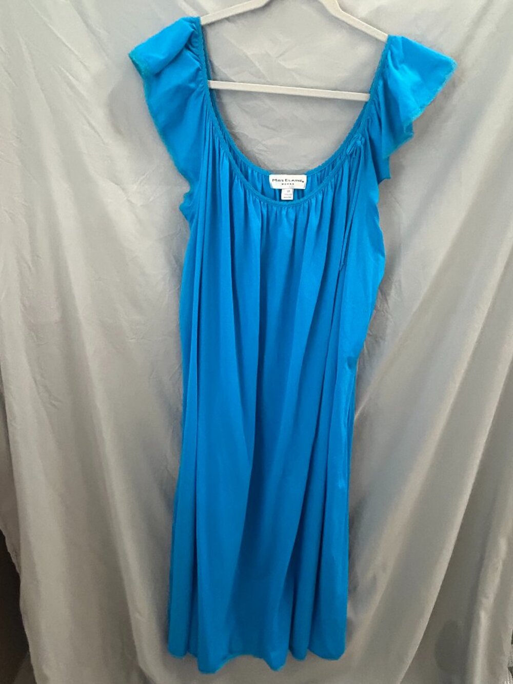 Miss Elaine Women Vintage Nightgown with Flutter Sleeves